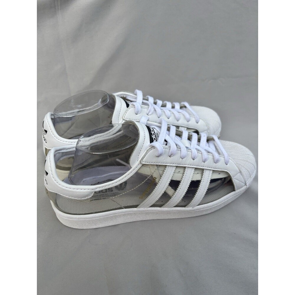 Adidas  Superstar Shell Toe Transparent Clear/White FZ0245 Sz 10.5